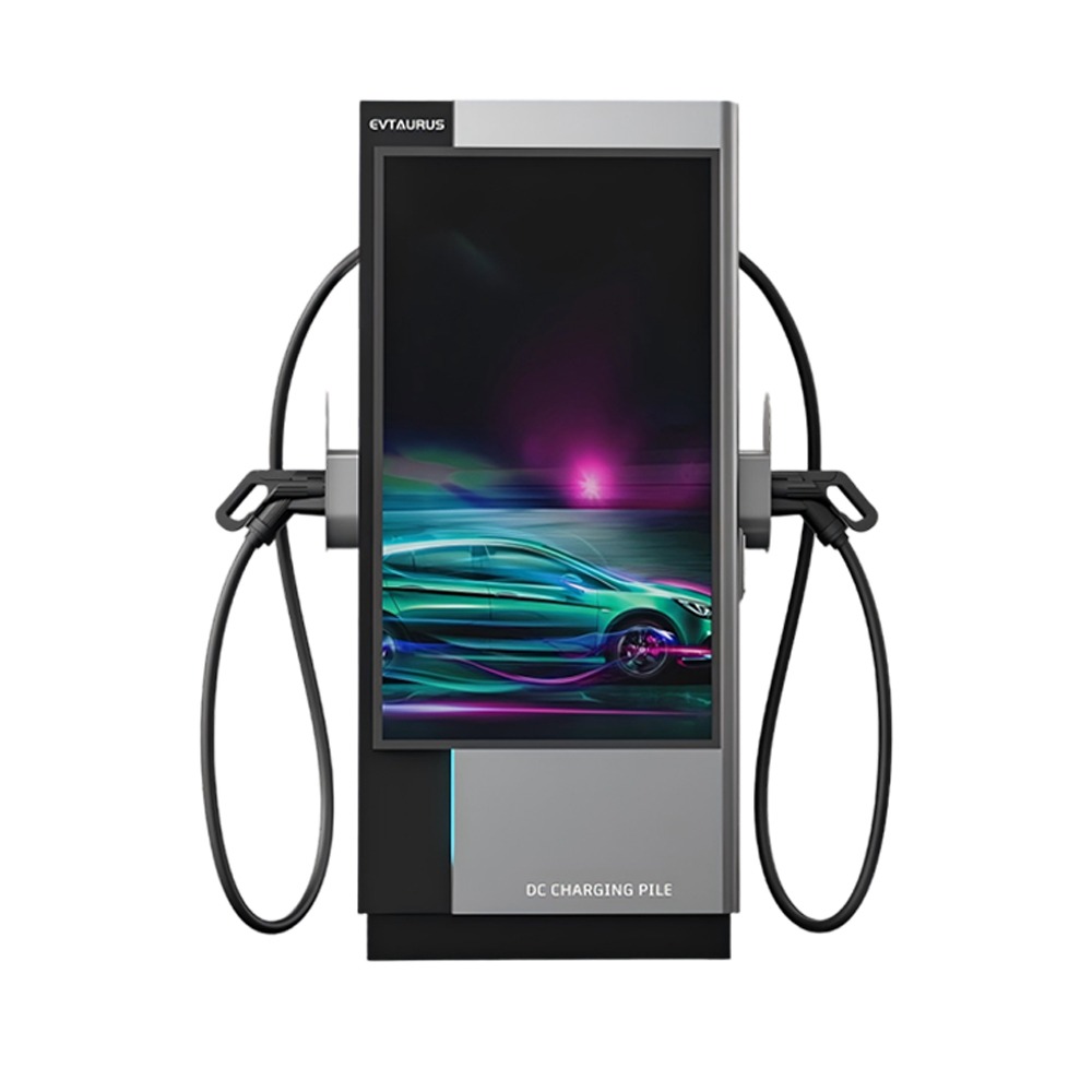 DC EV Charger ES-DC40D-55 60-240kW – 55-inch Advertising Display - Main View
